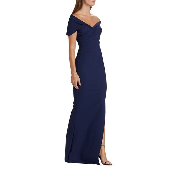 Chiara Boni La Petite Robe Stretch Jersey Benje Fishtail Gown US 6 $995 - Picture 3 of 12